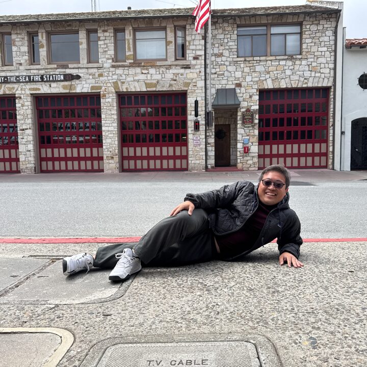 Taking it easy by the Fire Station